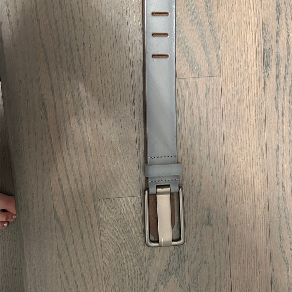 Free People Gray Leather Belt